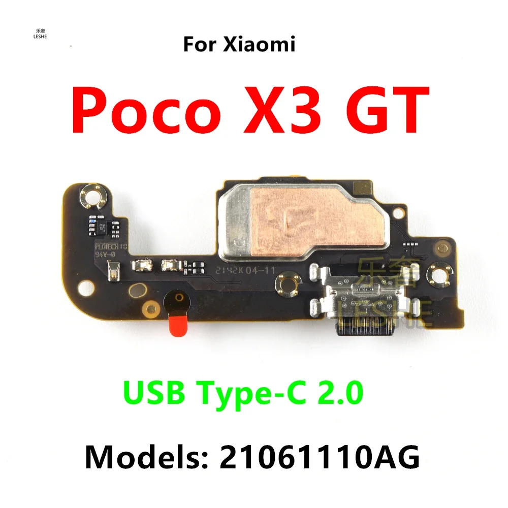Док-станция USB Type-C 2.0 мощностью 67 Вт для Xiaomi Poco X3 GT гибкий кабель зарядки микроплата 21061110AG