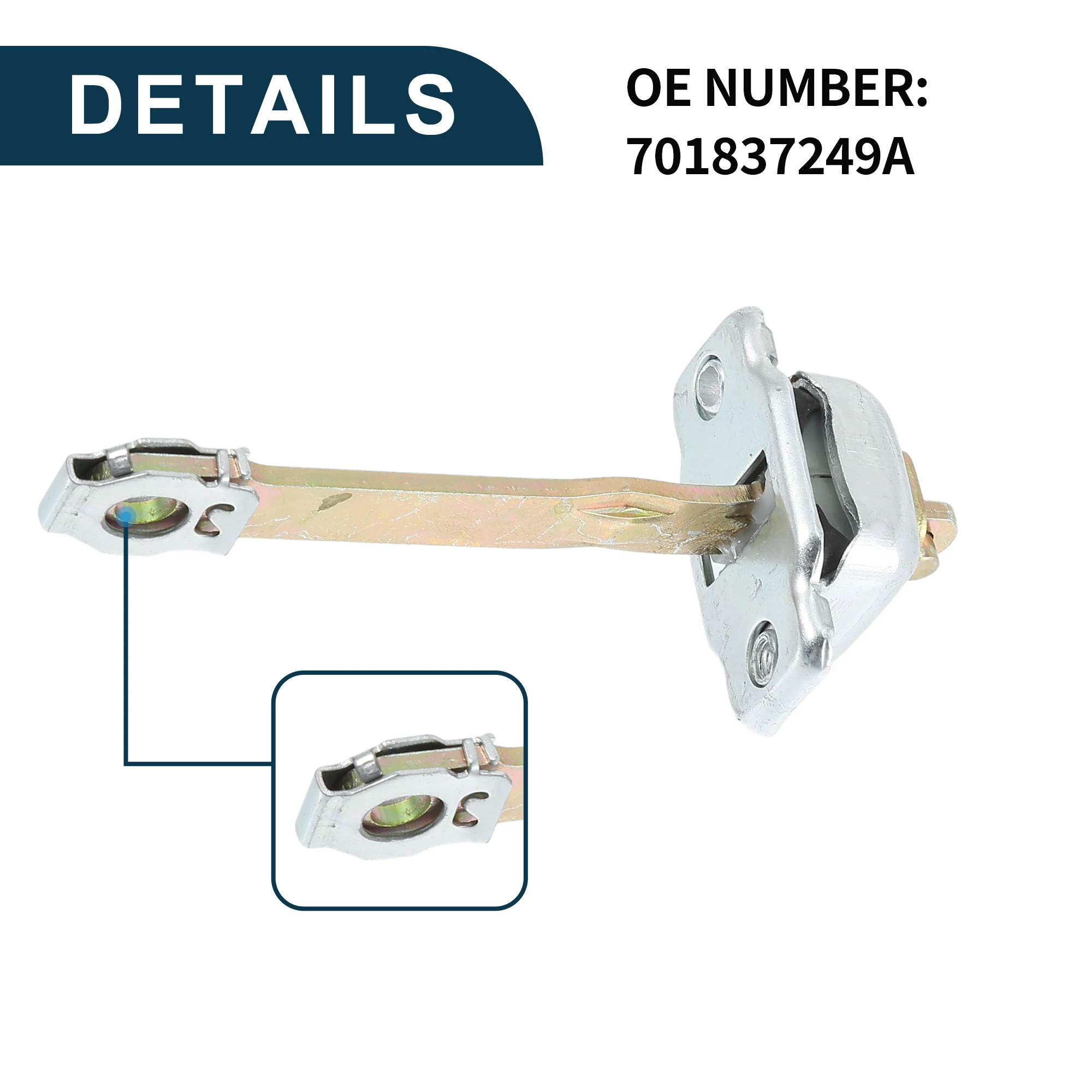 UXCELL Door Check Strap Stopper Limiter For VW Transporter T4 No.701837249A | Front Left Right Door Check Bracket Stop Door view 6