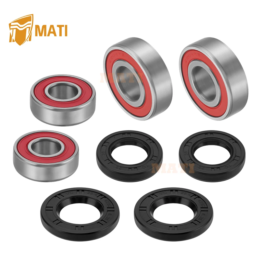 

M MATI Both Front Wheel Bearing Seal Kits for Polaris Outlaw 450 500 525 Predator 500 3514650 3514528 3514395 3514464