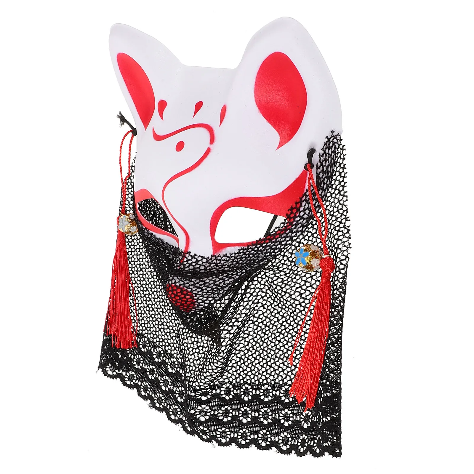 

Fox Mask Half Face Animal Cosplay Masquerade Party Accessory for Halloween Festival Dress Up Unique Design Comfortable Fit