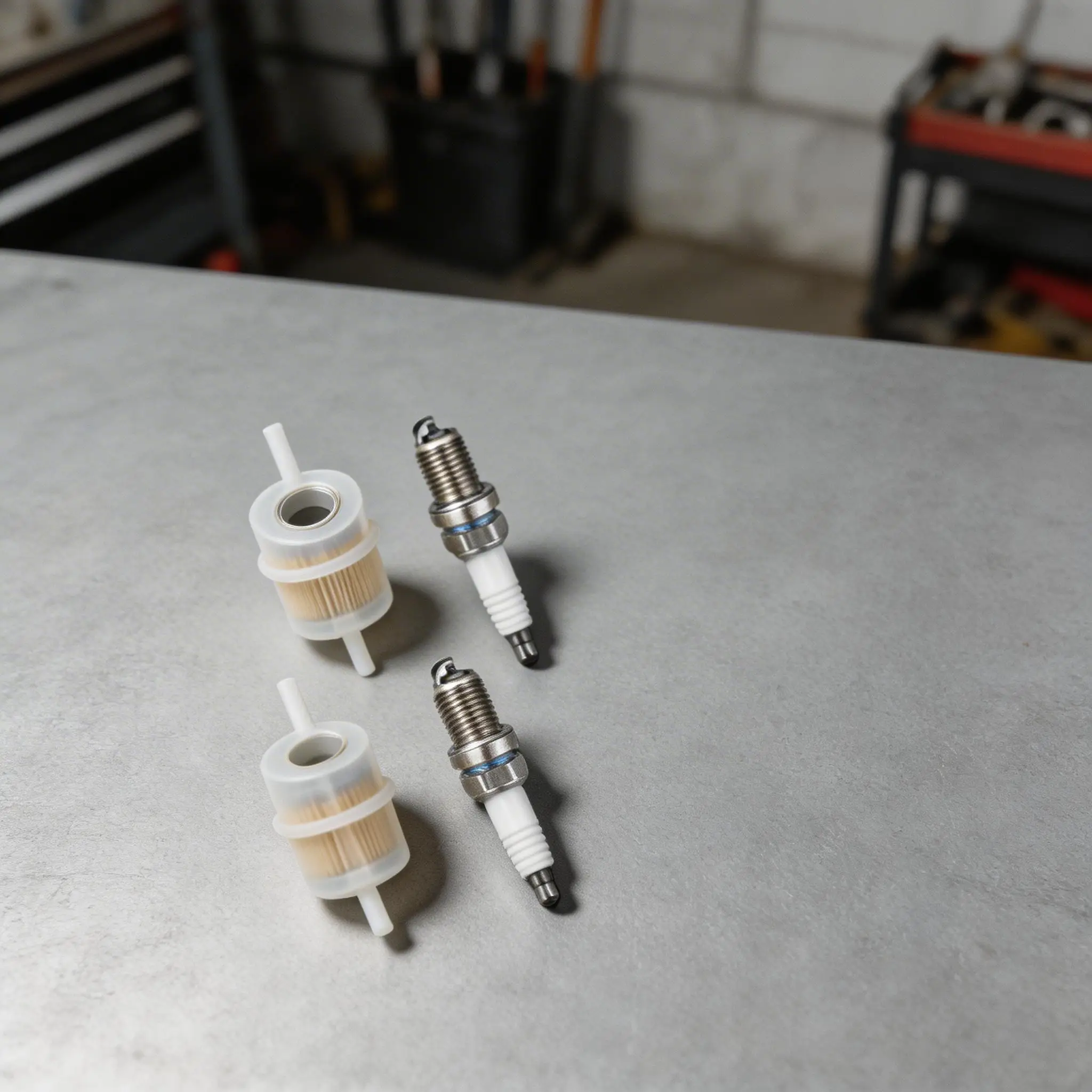 

4 шт. 49019-0031 Топливный фильтр и свеча зажигания для KAWASAKI FR691V FR651V FR730V, аксессуары для электроинструментов из металла и пластика