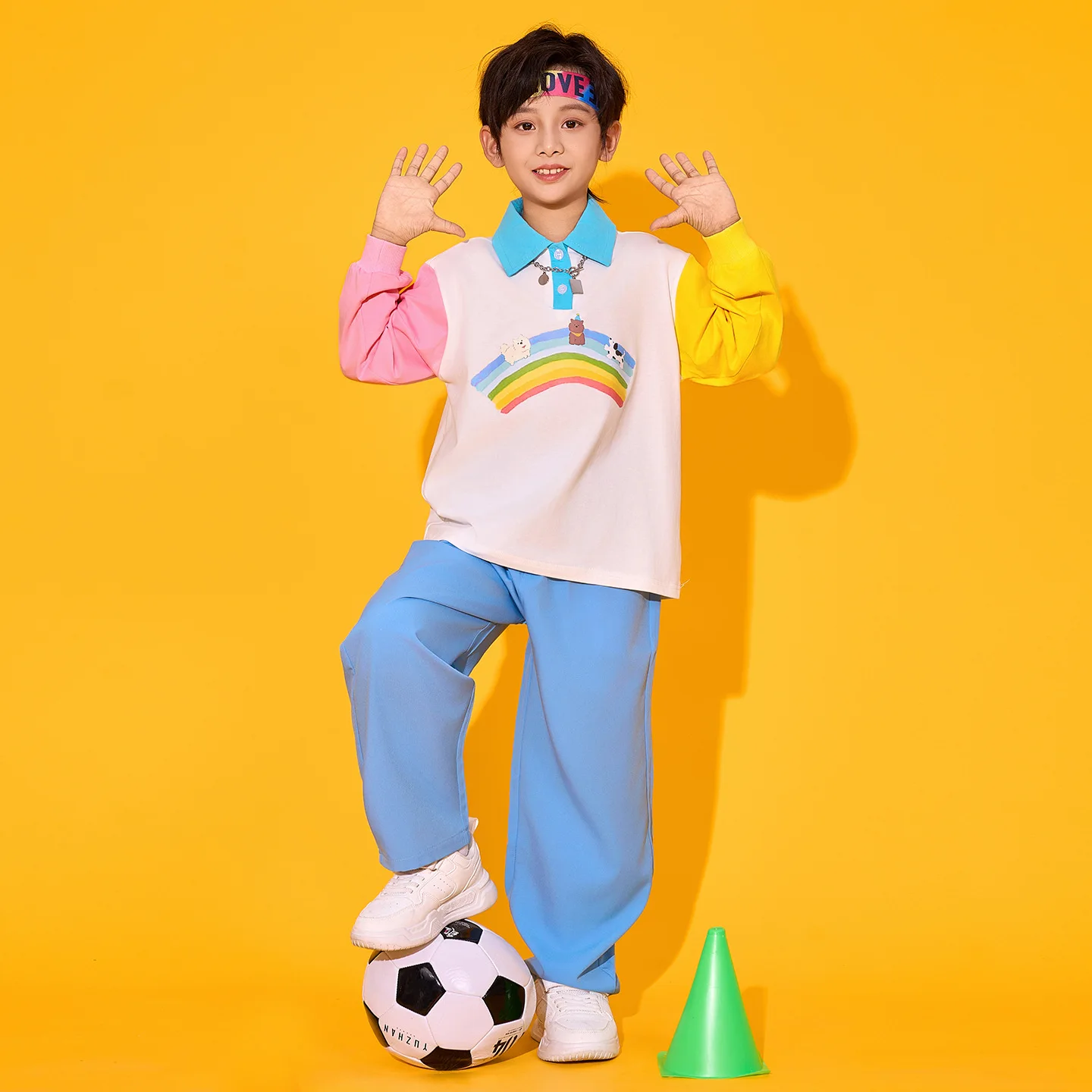 Jazz Dance Set Performance Outfits Primary School Sports Day Costumes Kindergarten Graduation Class Uniforms Boys Girls Clothes