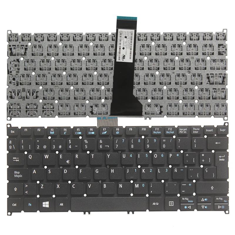 NEW Spanish Keyboard for Acer Aspire V5-122 V5-122P V5-132 132P V13 V3-371 E11 E3-112 E3-111 black SP Laptop keyboard