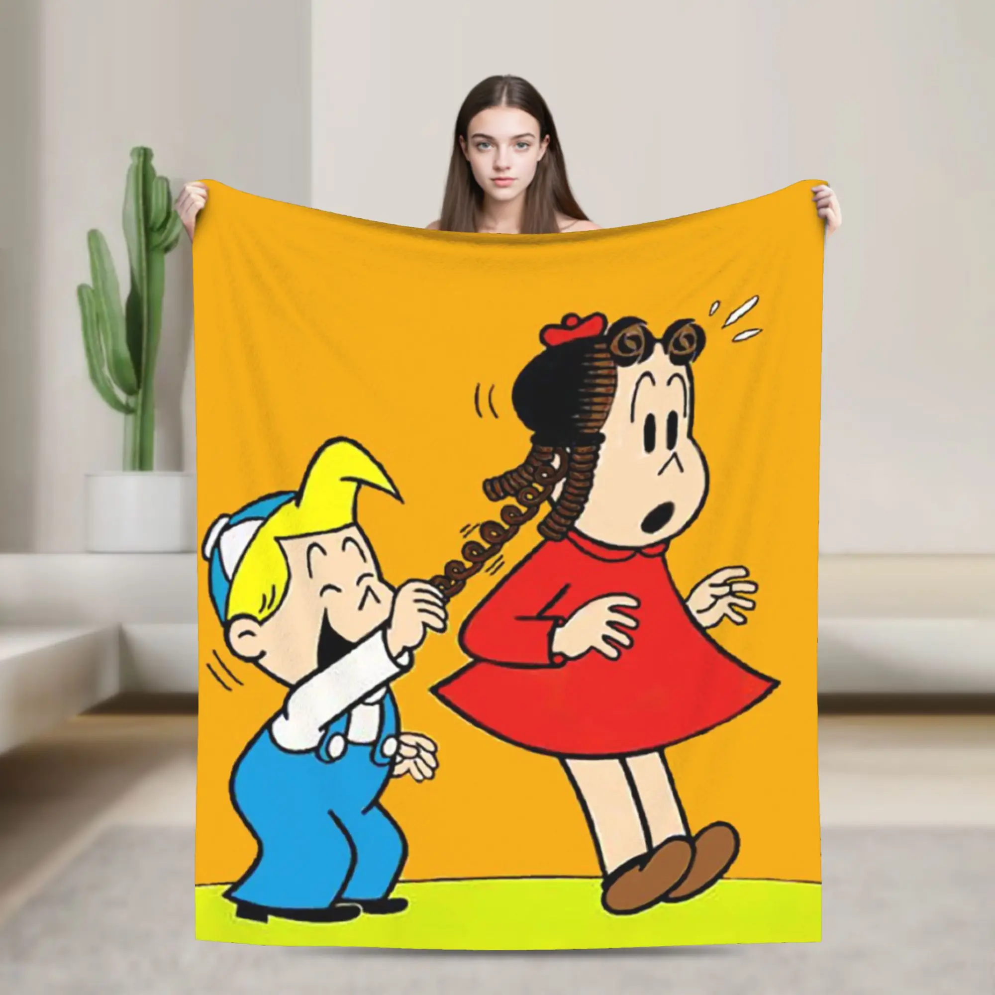 Littles Lulus Blanket Flannel  Multifunction Ultra-Soft Throw Blanket for Sofa Plush Thin Quilt