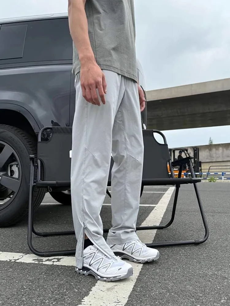 

American Sle Casual Pants Men's Summer Thin Breathable Ice Silk Qui Dry Cool Feeling Outdoor Sports Climbing Trousers