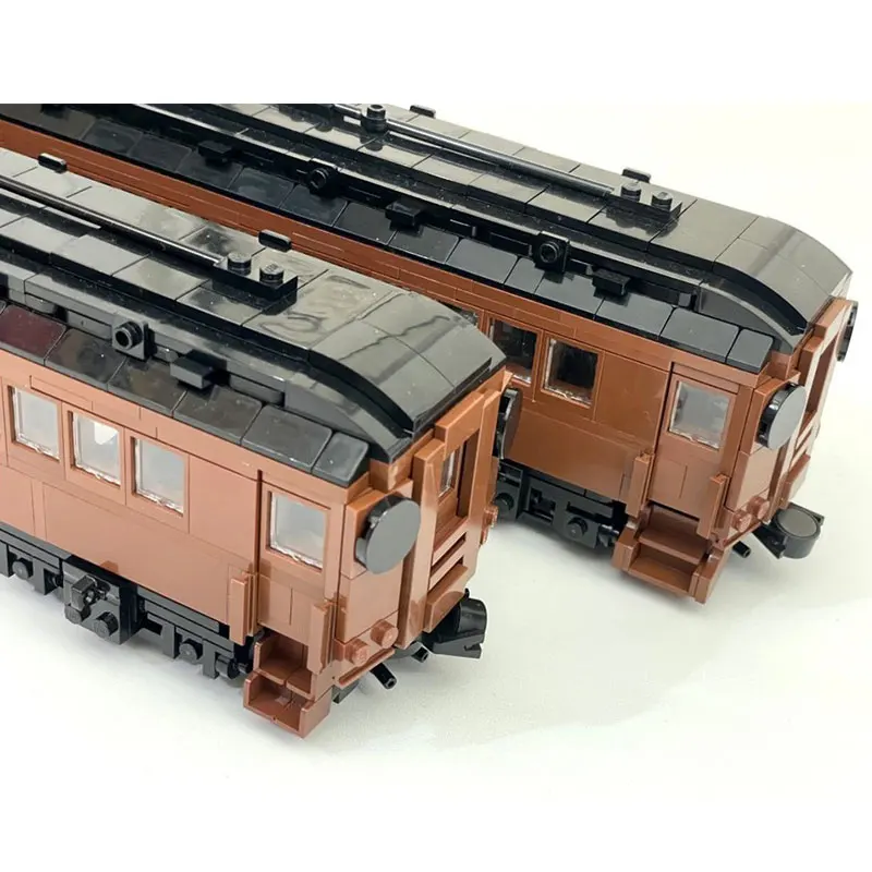 1698 قطعة MOC- 208437   1:48 بنسلفانيا السكك الحديدية M/P54 مدرب/مجموعة v4 عالية الدقة بنة نموذج لتقوم بها بنفسك نموذج ، ألعاب الهدايا