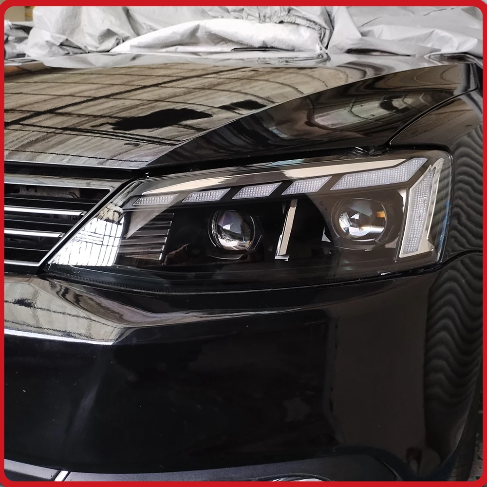 

Car Front Lamps For VW Jetta Sagitar Vento 2012-2018 Headlights Assembly Upgrade LED RS style Streamer Turn Light Plug and Play