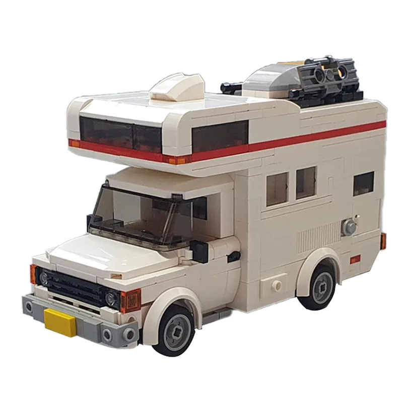 Technical Hot City Series Camper Camp Motor Home Building Blocks Touring Camping Car Bricks Toys Birthday Gifts for Children Boy