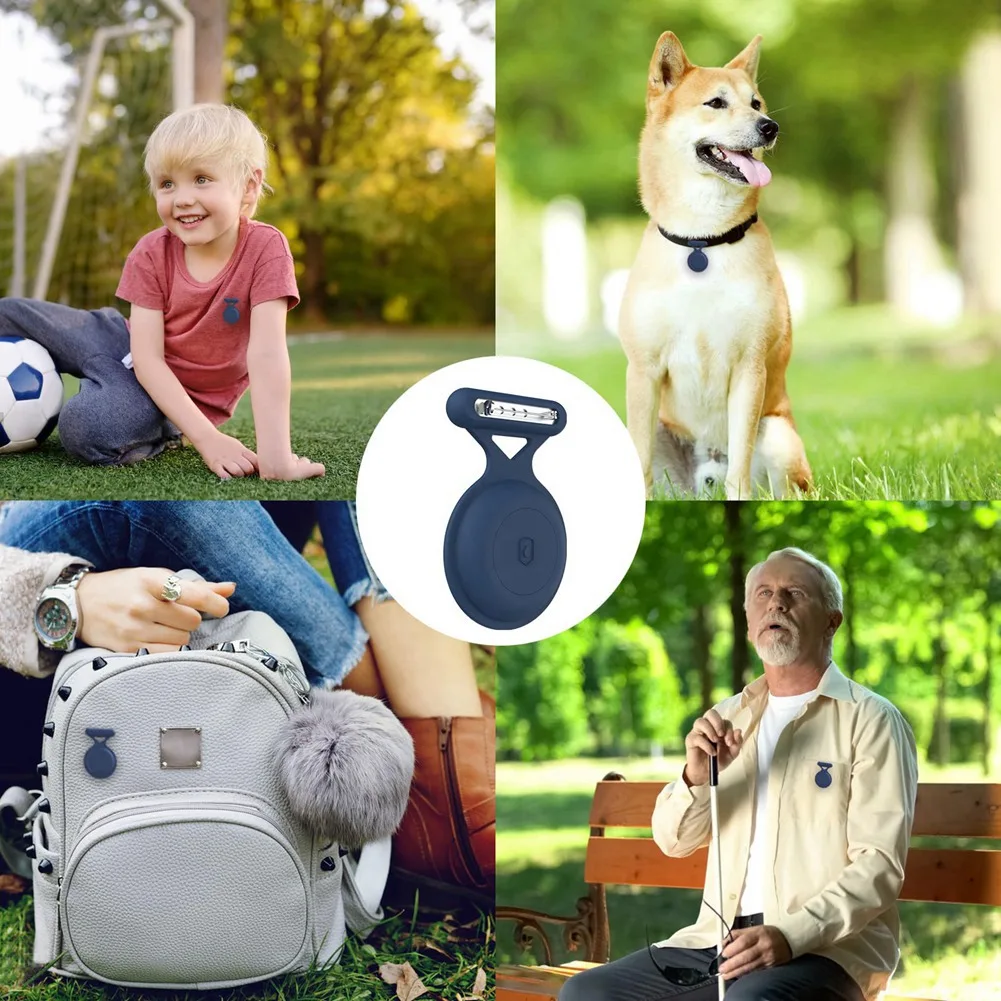 ABFN-For Airtag حافظة حامل مقاومة للماء مع بروش مضاد للفقدان حافظة تعقب GPS للأطفال وكبار السن