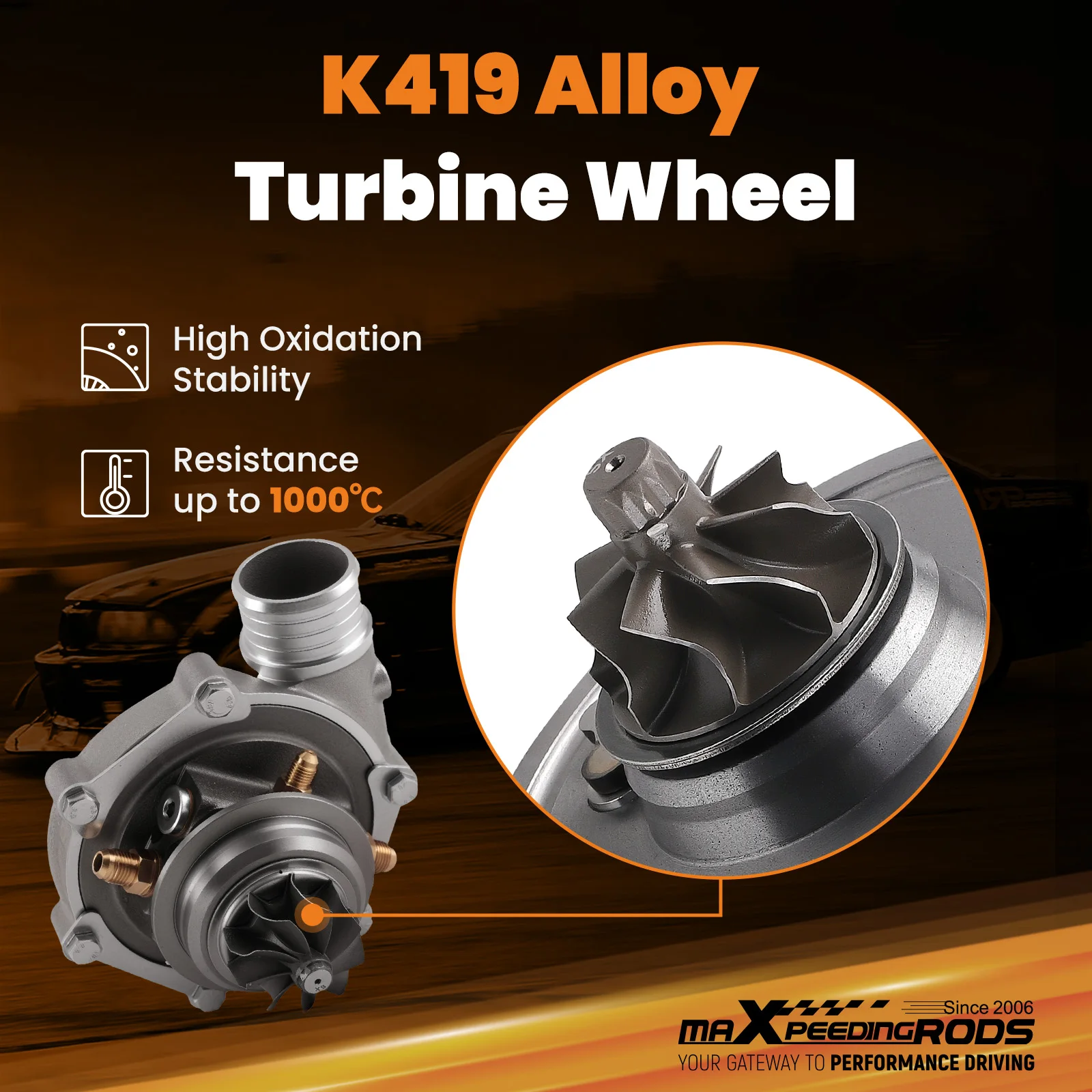 خرطوشة سباق توربو 660 حصان محمل كروي سيراميك مبرد بالماء 1.4-3.0L #4