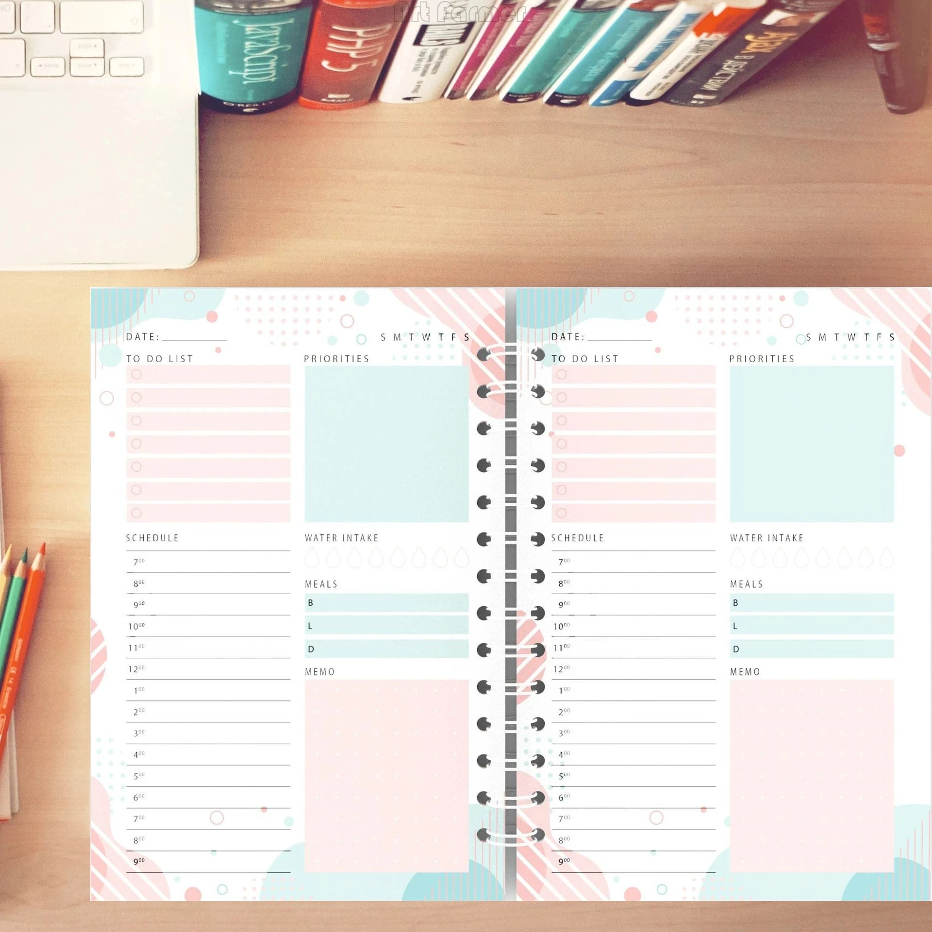 

A5 Planner Notebook Diary Weekly Planner Goal Habit Schedules Journal Notebooks For School Stationery Office 2023