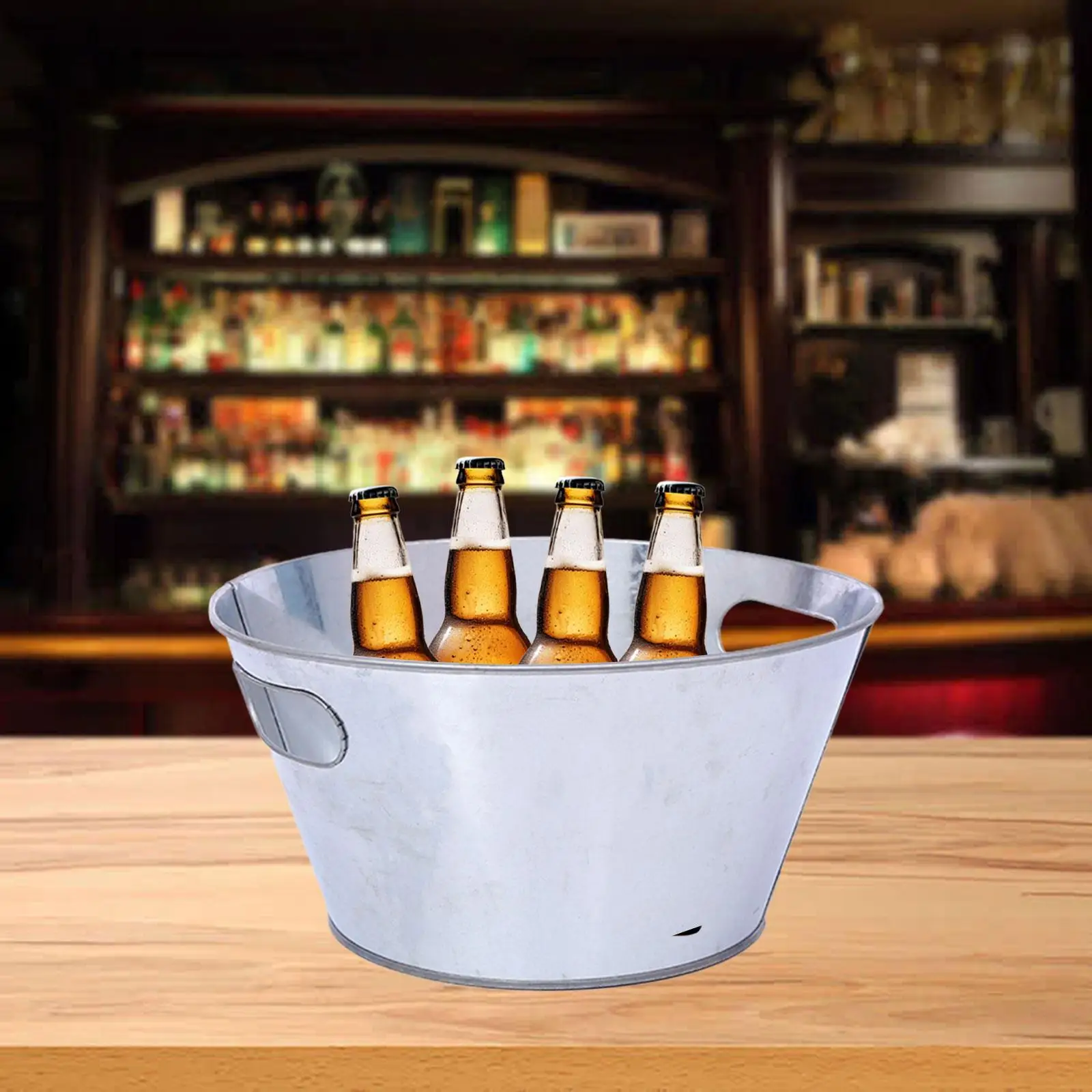 Ice Bucket Beer Champagne Iced Retro Design Decoration Chill Drink Beer Bucket for Outdoor Swim Pool Wedding Indoor Household