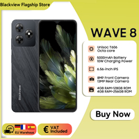 Blackview Wave 8 Smartphone 6.56'' 4GB+128GB/256GB Unisoc T606 Octa Core 5000mAh Battery 13MP Camera 4G Android 14 Cell Phone