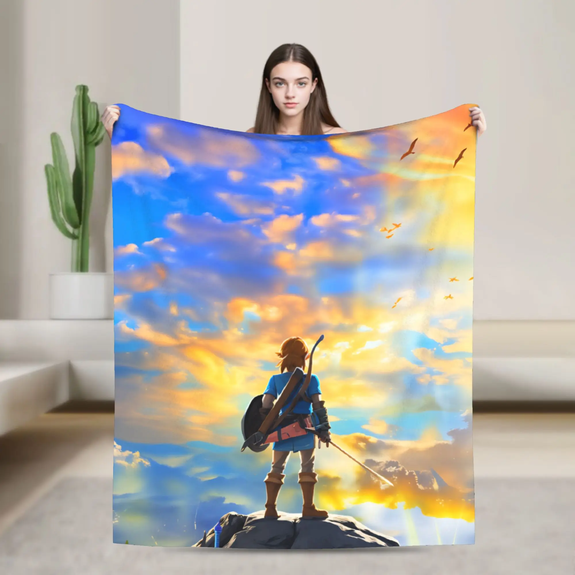Anime Game Z-Zeldas Blankets  Super Soft Comfortable Plush Throw Blanket For Couch Bed Picnic Flannel Bedspread Bed Cover