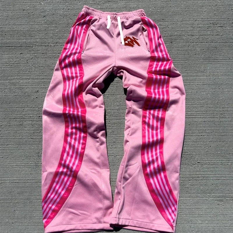 2026 Neues Modell Herren Gothic Vertikale Grafik Weite Jogginghose mit Kordelzug Lose Gerade Baggy Y2K Dark Punk Streetwear Hose. – Detail 6