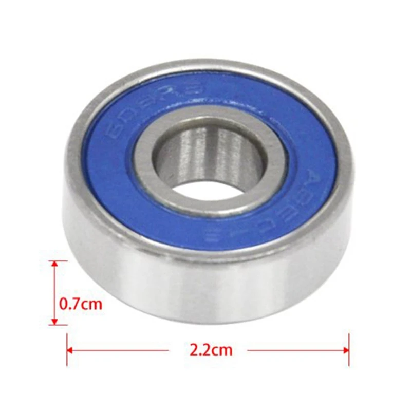 608Rs Blue Cover Bearing, Bearing Steel Miniature Bearing, High Quality Ball Bearing