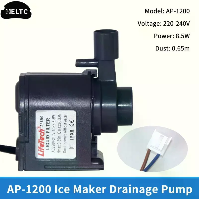 1Pcs 220V HZB-50 60 80 Circulating Submersible Pump Ice Machine Water Pump AP1200/LH102 For Wellcome Wotuolai Chigo Ice Bear
