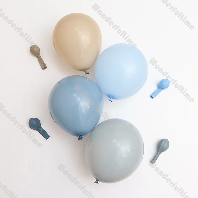 5/10/12/18inch Smoke Blue Grey Balloons Baby Shower Happy Birthday Globos Gender Reveal Graduation Party Supplies Wedding Decor