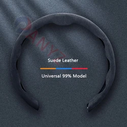 For Toyota C-HR Camry Rav4 PRIUS VIOS Yaris Corolla Car Steering Wheel Cover Universal type Suede Leather Protector Accessories