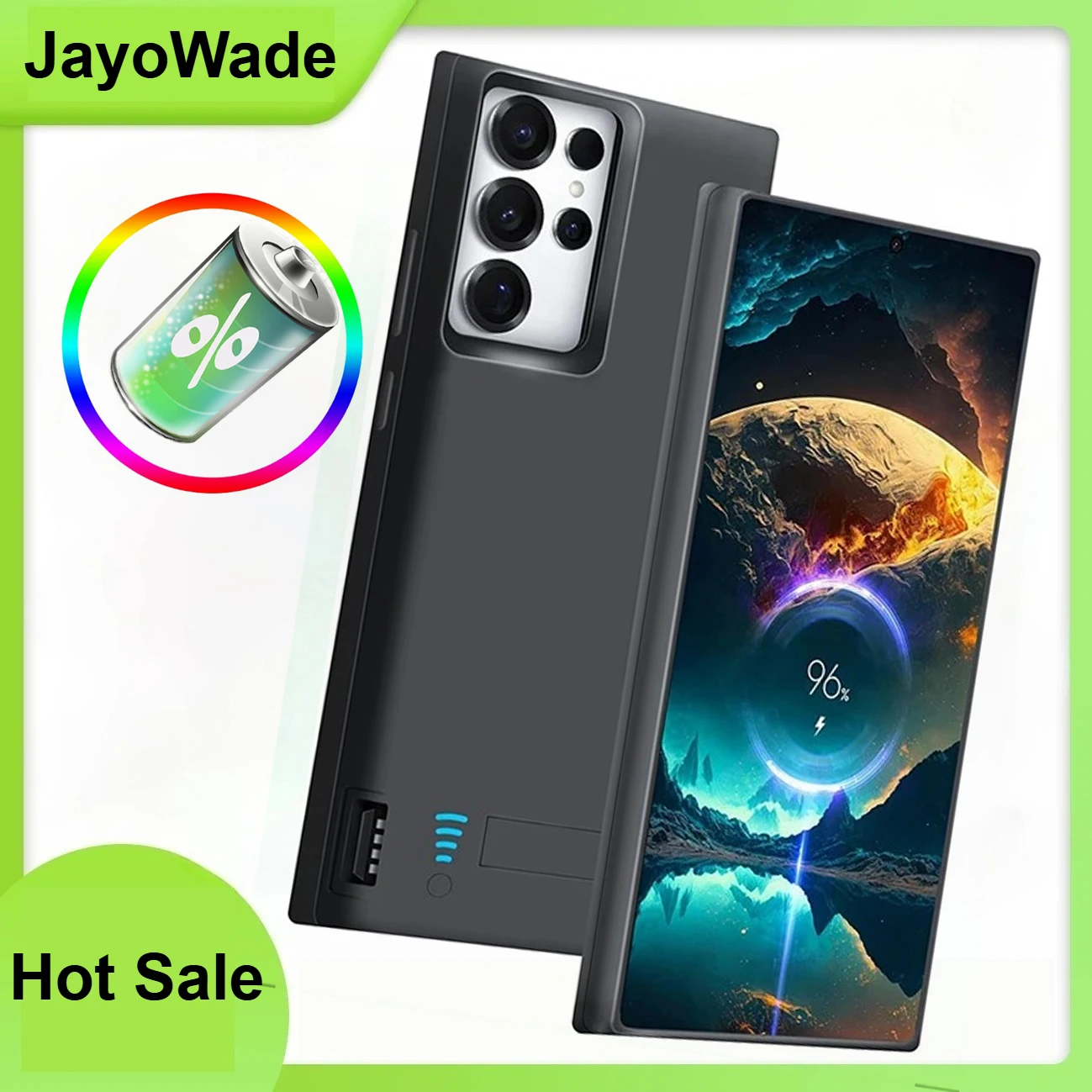 JayoWade 10000Mah Powerbank for Samsung Galaxy S26 Ultra S25 Plus S24 S22 S21 S10 S10e Note 10 20 S20 FE Battery Charger Case