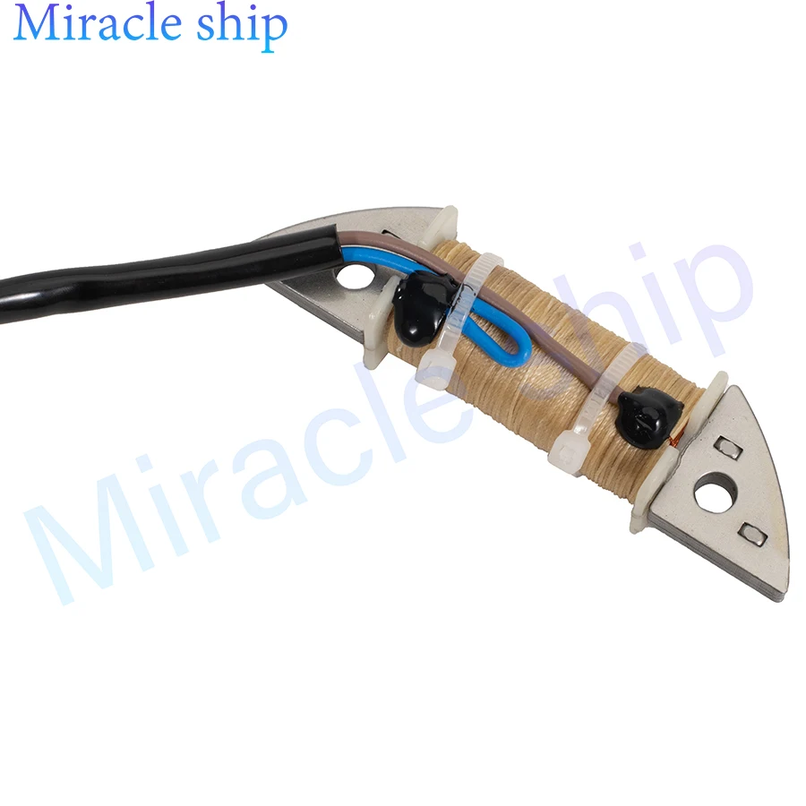 63V-85520 Generator Charging Coil for Yamaha 2 Stroke 9.9HP 15HP Boat Engine Parts Outboard Motor 63V-85520-00 63V-85520-01 view 4