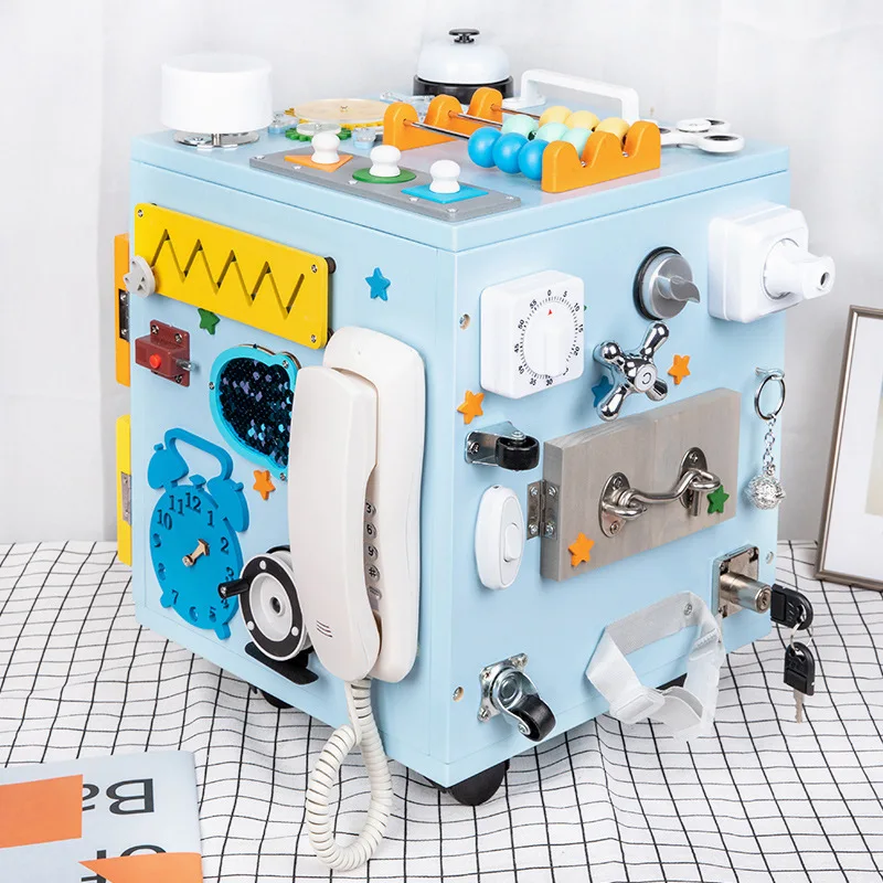 

Функциональная коробка Baibao «Руки на мозко», шестисторонняя коробка, деревянная игрушка