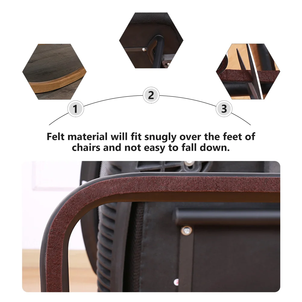 Mobili piedi cuscino tavolo strisce di feltro fiocco sedia Pad Protector sgabello protezioni per pavimenti tappeto