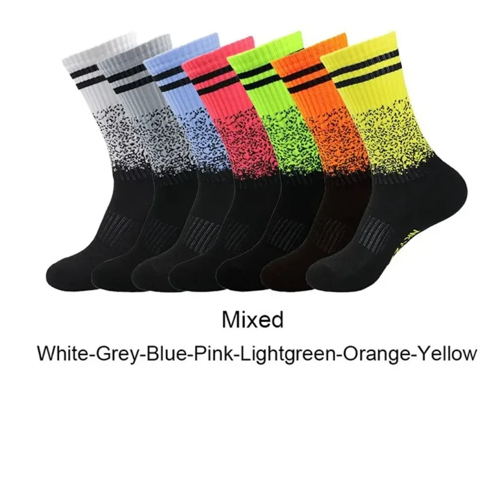 

5 pair of running socks, football socks, mid tube sports socks, men's and women's cycling socks, basketball socks