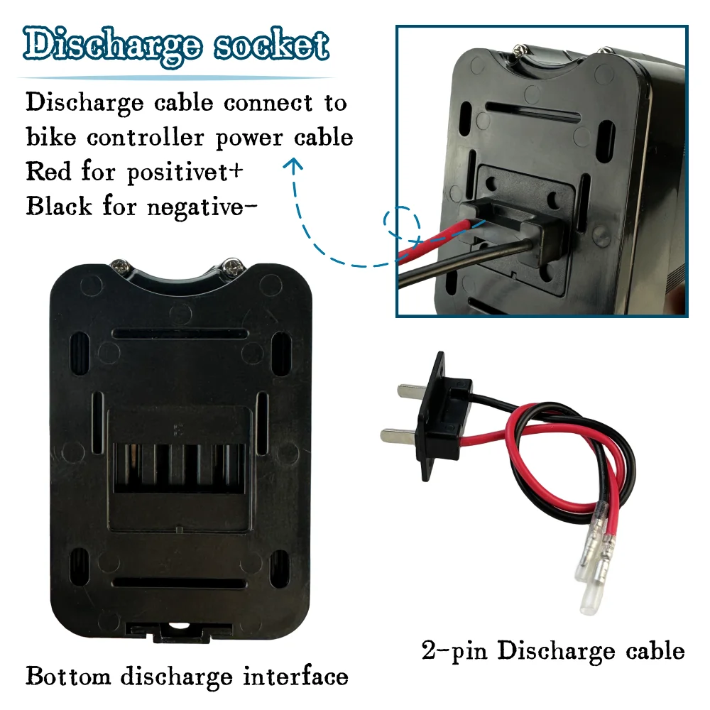 Batterie Silverfish lithium-ion 36V, 30Ah, 1000/750W, avec BMS intégré, pour vélo électrique eBike