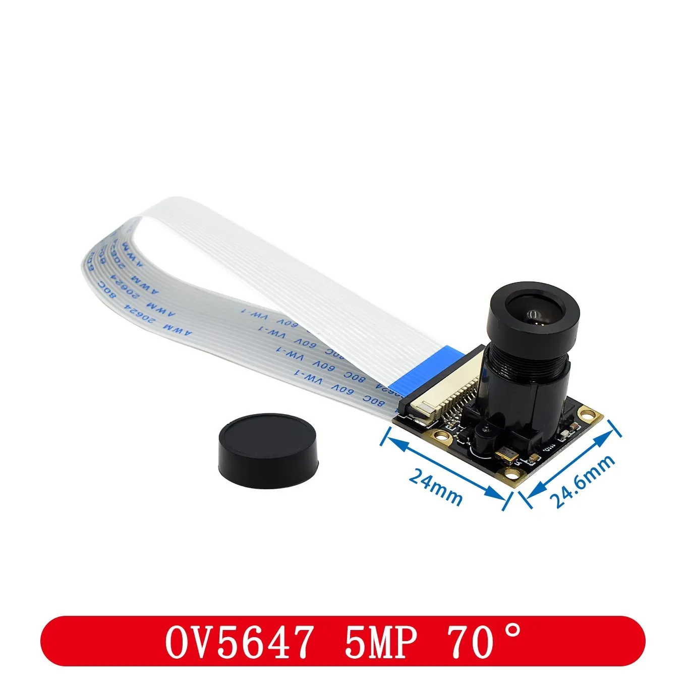 Voor Raspberry Pi 4 Nachtzicht Fisheye Camera 5MP OV5647 70/95/160 Graden Focal Verstelbare Camera voor Raspberry Pi 3 Model B