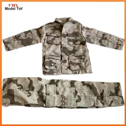 1/6 scale American camouflage Combat suit Camo Sand Jacket Pants for 12in Action Figure Toy