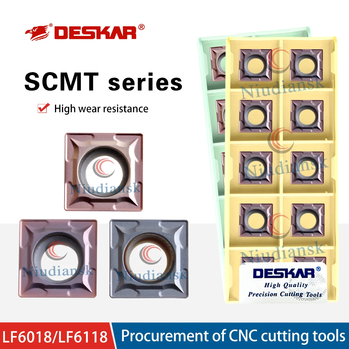 

SCMT09T304/08 LF6018 SCMT09T304/08 LF6118 Токарная пластина для внутренней обработки квадратных отверстий с ЧПУ для обработки нержавеющей стали