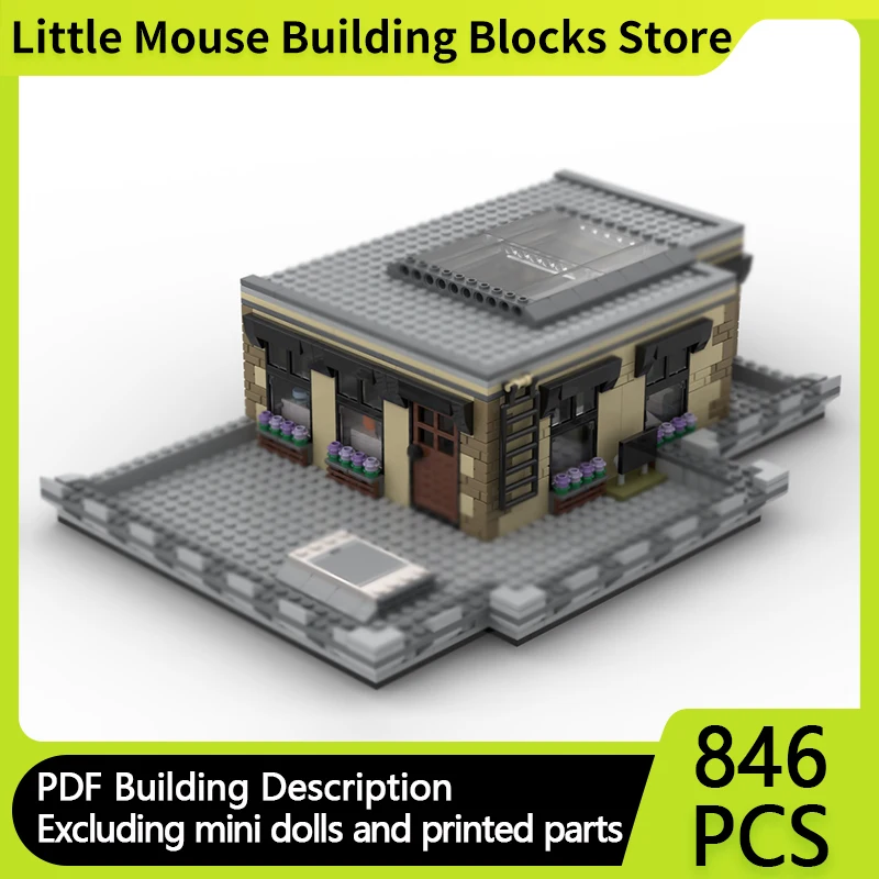 

City Street View Model MOC Building Bricks Popular TV Drama Scene Modular Technology Gifts Holiday Assemble Children Toys Suit