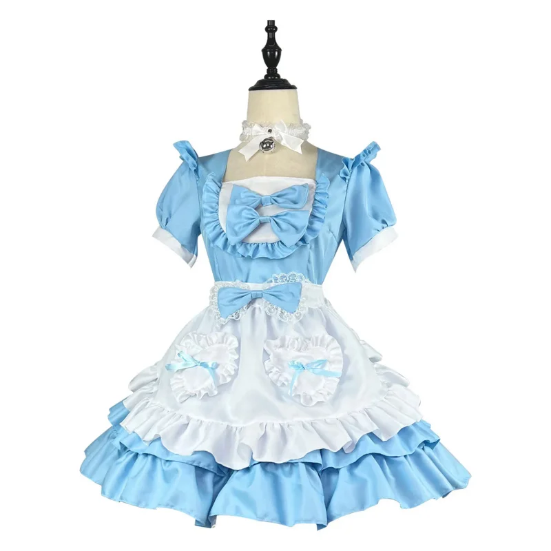 Plus Size Kawaii Dress Cosplay Costumes Sweet School Girl Maid Outfits Victorian Dress Anime Japanese Gothic Lolita Cosplay