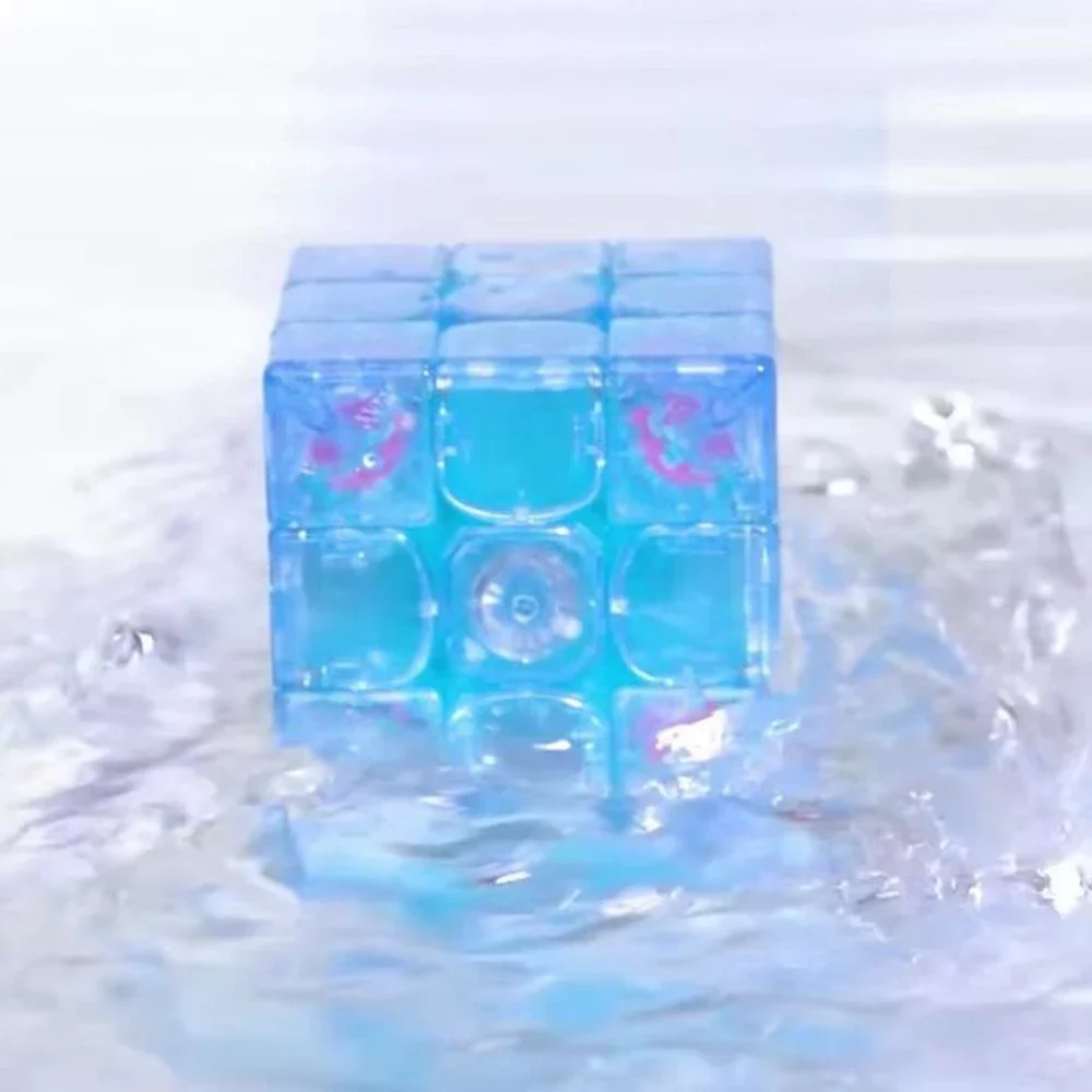 Gan13 Maglev Youlan إصدار محدود المكعب السحري صغير شفاف أزرق شفاف 3x3x3 GAN13 Maglev Coloré مكعب قابل للجمع