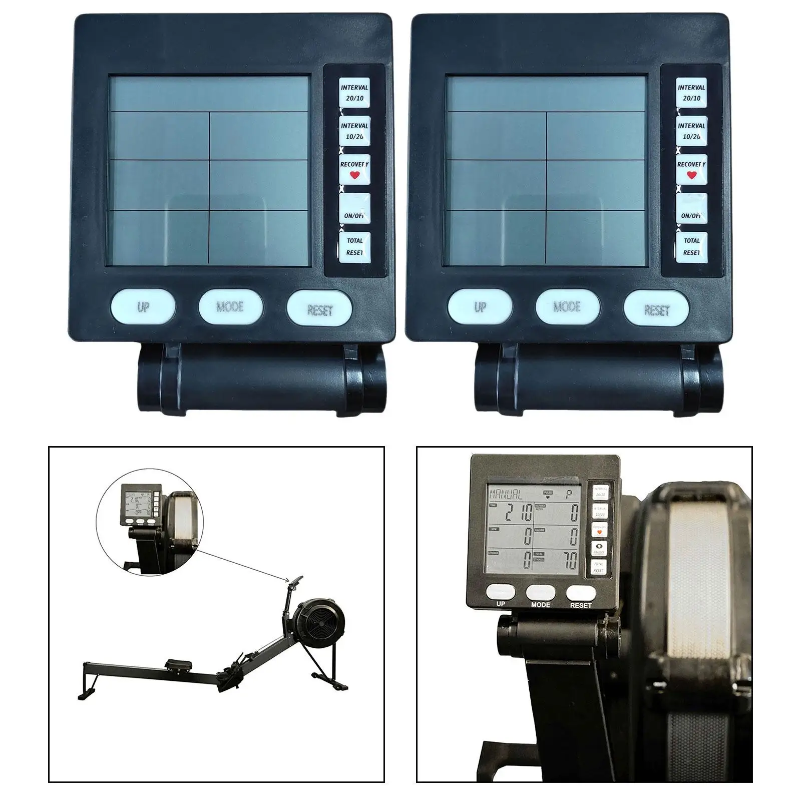 Universal Rowing Machine Counter Easy to Install for Exercies Hotel Supplies