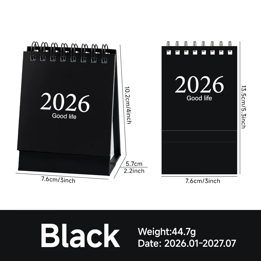 2026 Calendar 19 Months Calendar January 2026 to July 2027 Daily Schedule Aesthetic Paper Office Supplies Annual Plan