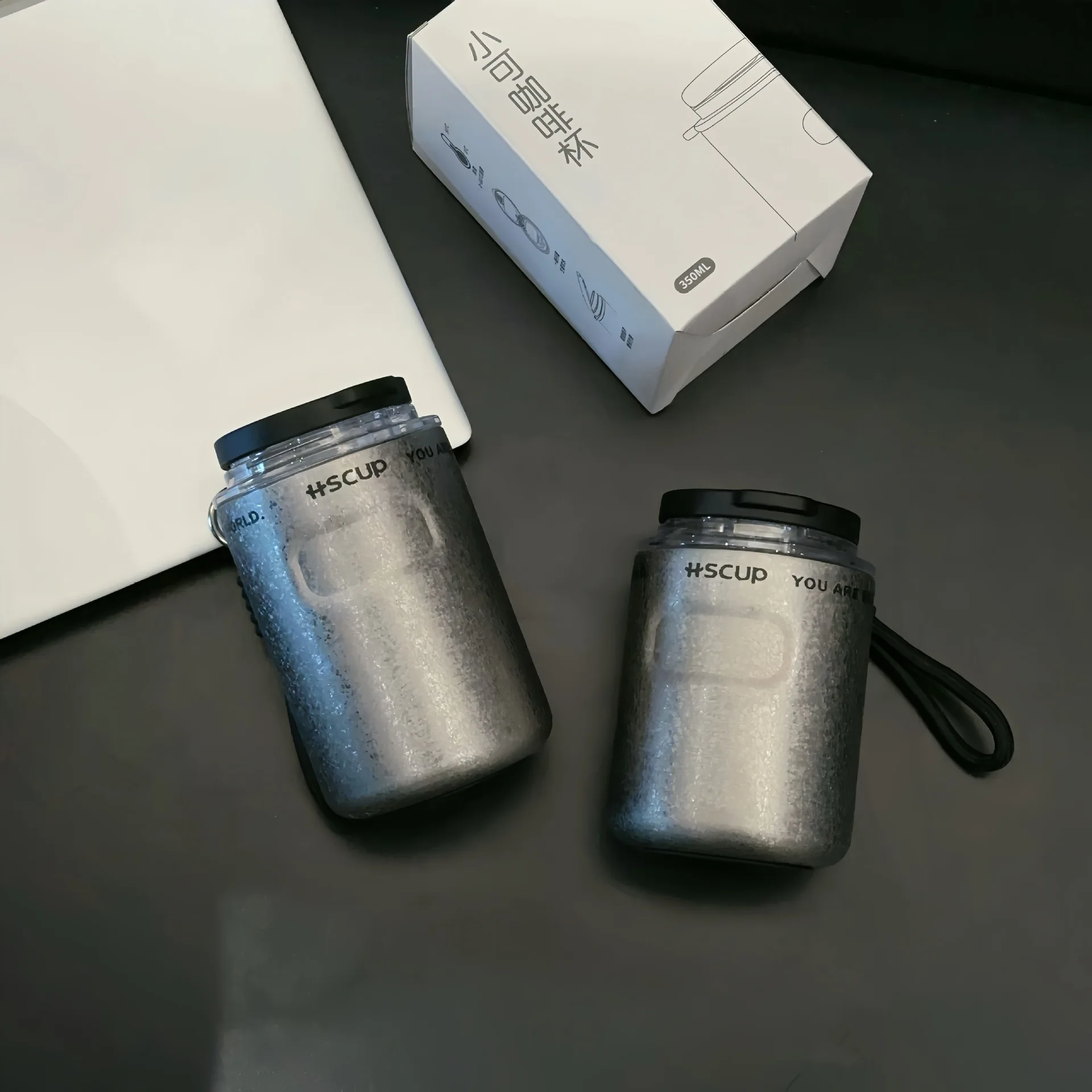 High Appearance Coffee Cup Premium Indoor Office Thermos 304 Stainless Steel Car Travel Portable Water Cup