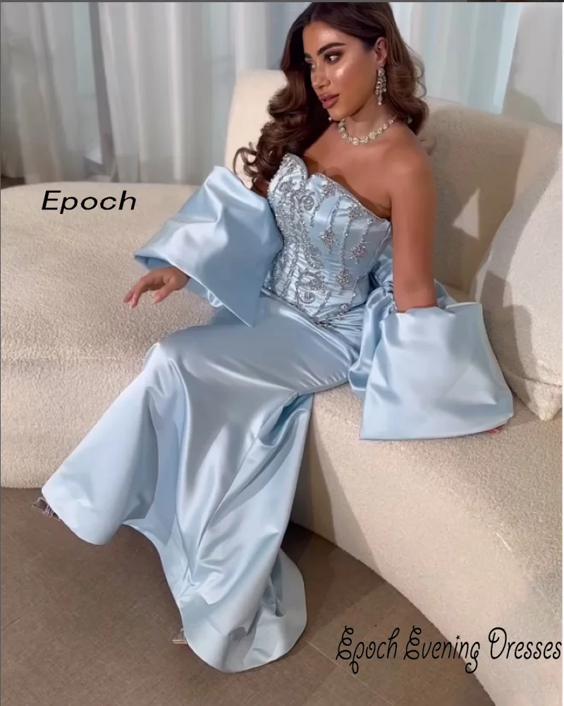 Epoch 2024 Long Evening Dress فساتين مناسبة رسمية Elegant Trumpet Elegant Crystal Strapless Cocktail Prom Gown For Women