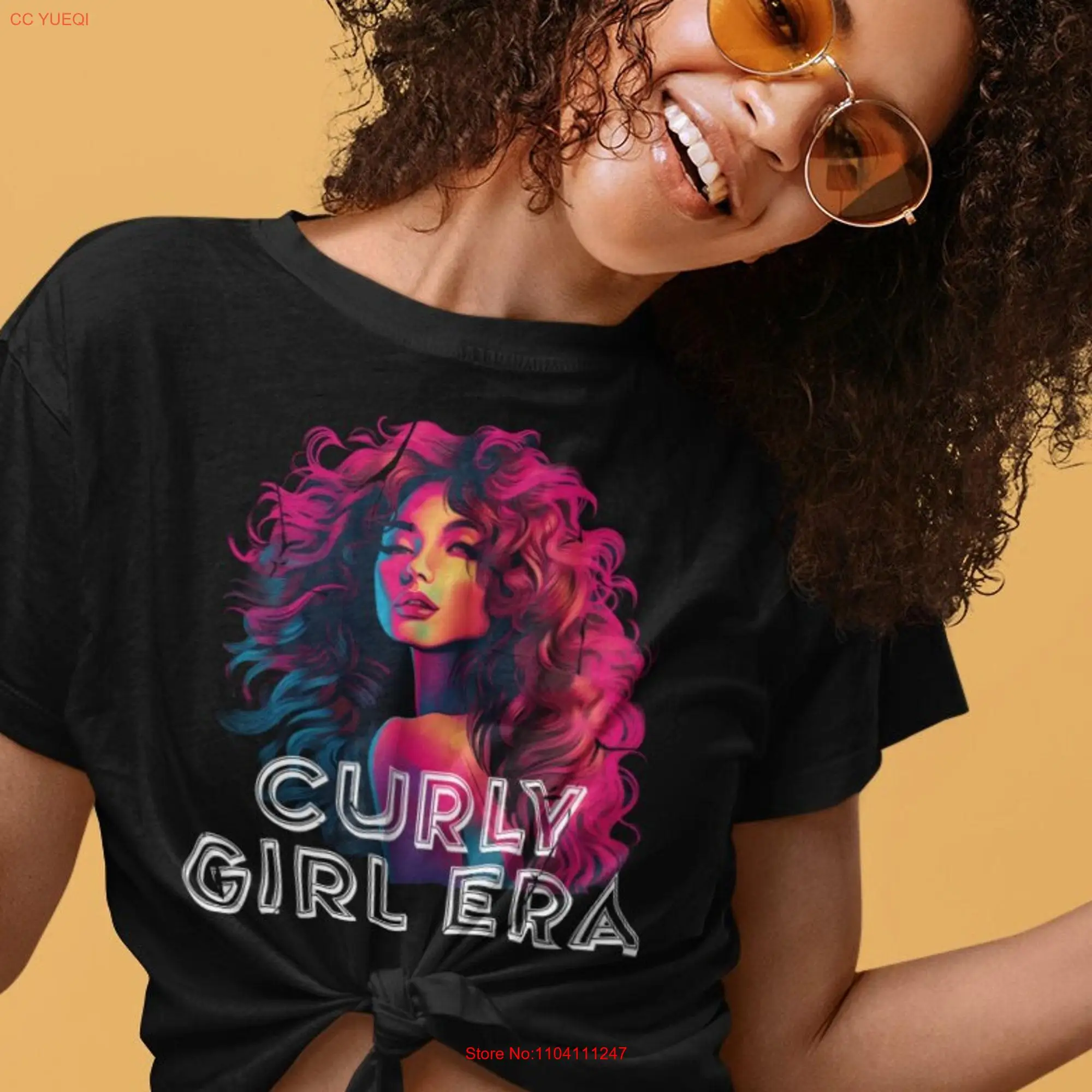 Curly Girl Era  Oversized T Shirt for Women Her Mother s Day Idea Natural Beauty long or short sleeves