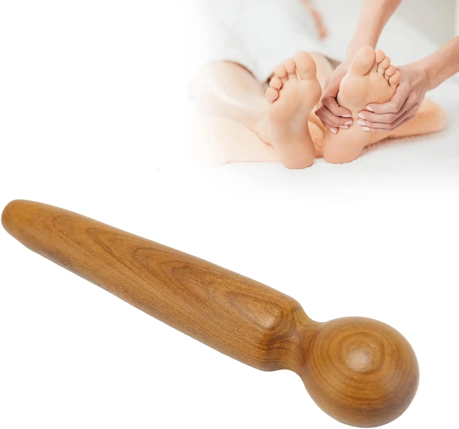 

Деревянный массажер для ног (1 шт.), традиционный деревянный инструмент для оздоровления, ручной массажер для путешествий, расслабляющий инструмент