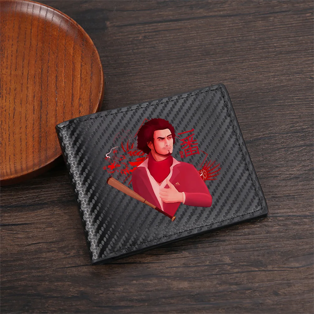 Yakuza man holding baseball bat,tattoo art. Men's Wallets Simple Business Modern Stylish Printing Design Gifts For Father Boyfri