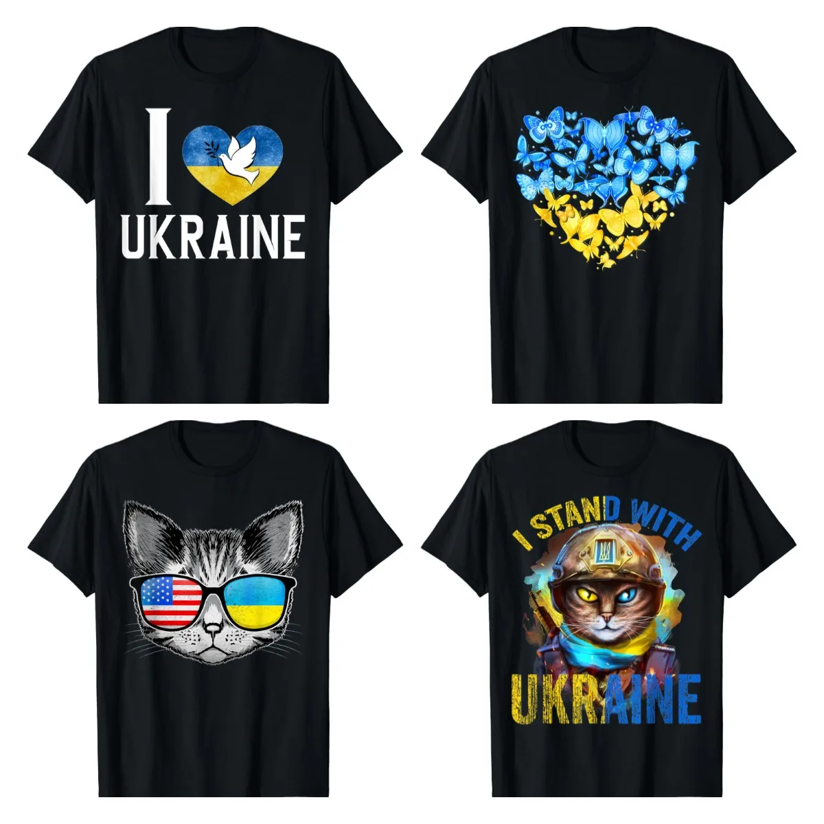 Ukraine Emblem Printed T-shirt Short Sleeve O-Neck T-shirt Casual Mens Top Ukrainian Embroidery Trident Gift Men TShirt