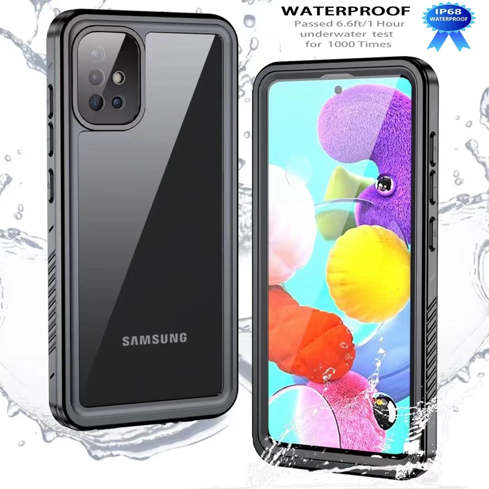 IP68 360 Full Waterproof For Samsung A33 A03S A13 A01 A21 A72 A32 A51 A52 A12 A02S A42 A22 A53 5G 4G Swimming Phone Case coque