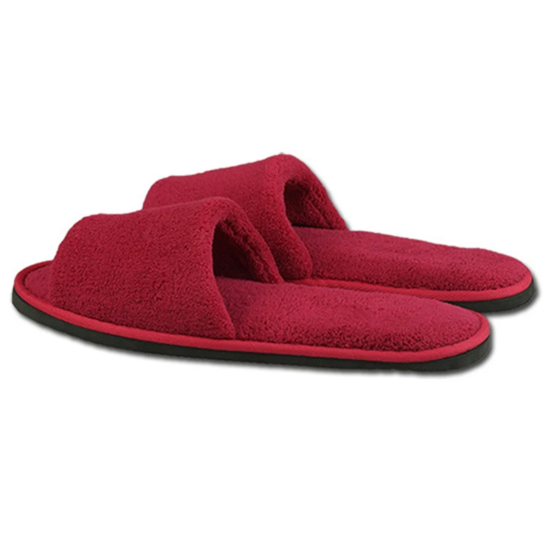 Winter Fashion Flat Slipper Soft Warm Comfort Coral Fleece Slippers Casual Home Hospitality Slippers Flip Flops Guests Slippers