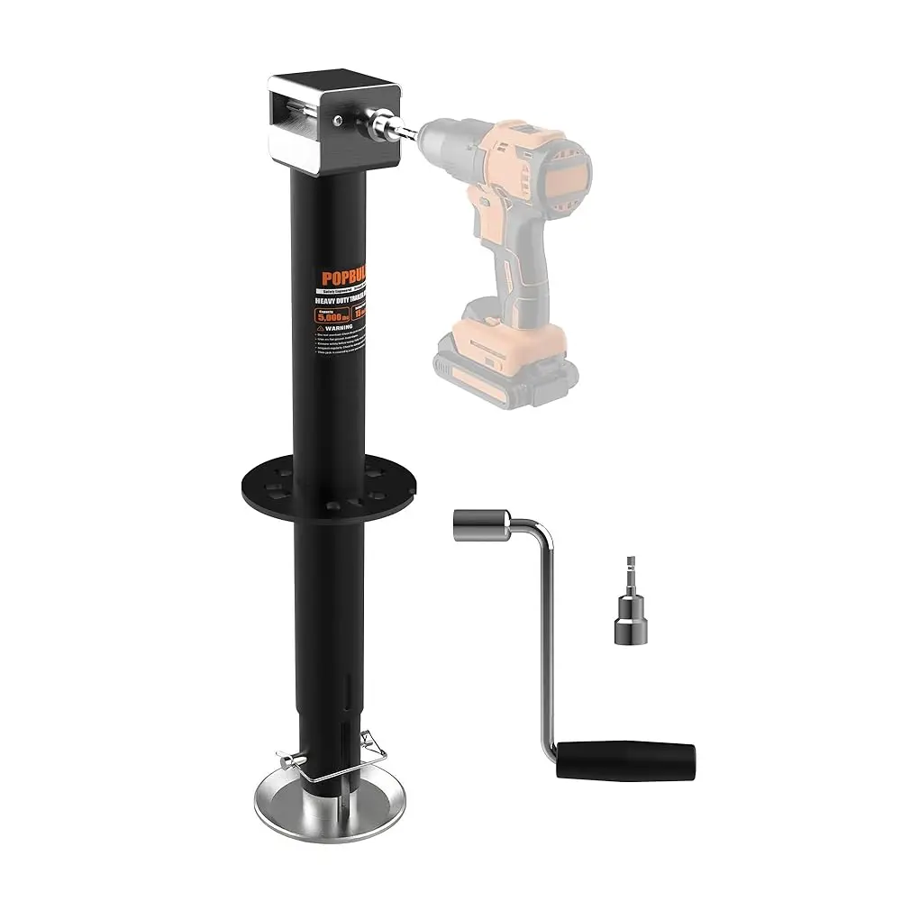 

Ailexpress Recommendation - 5000lbs A-Frame Trailer Jack,30\ Lift 20-24V Cordless Drill Compatible with Adjustable Drop Leg for