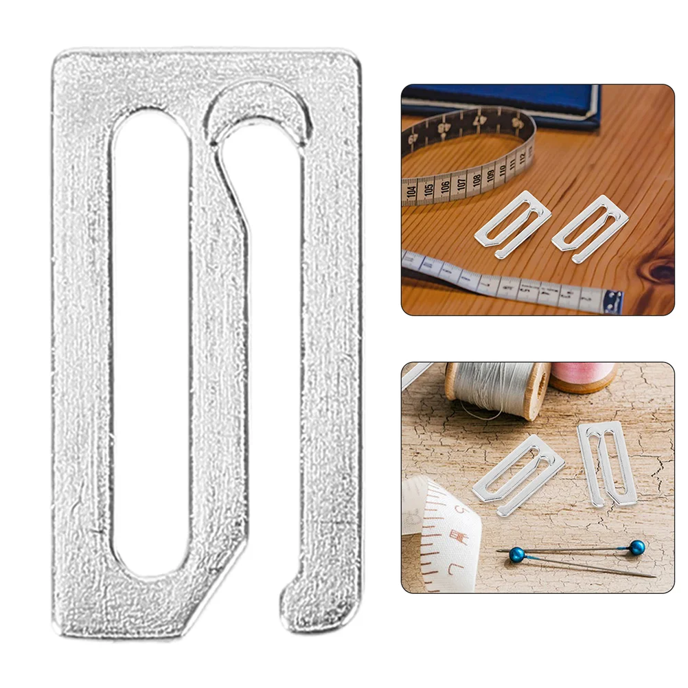 

8 Pcs Barber Cloth Salon Cape Clasps Smock Clips Strap Hook Replacement Slide Bathing Suit Buckle Metal