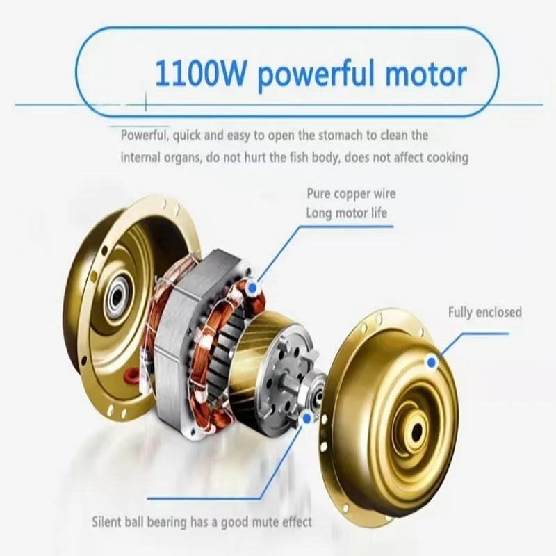 Máquina comercial de abertura traseira de peixe de alta velocidade, máquina automática de matar peixes, máquina de limpeza de peixes