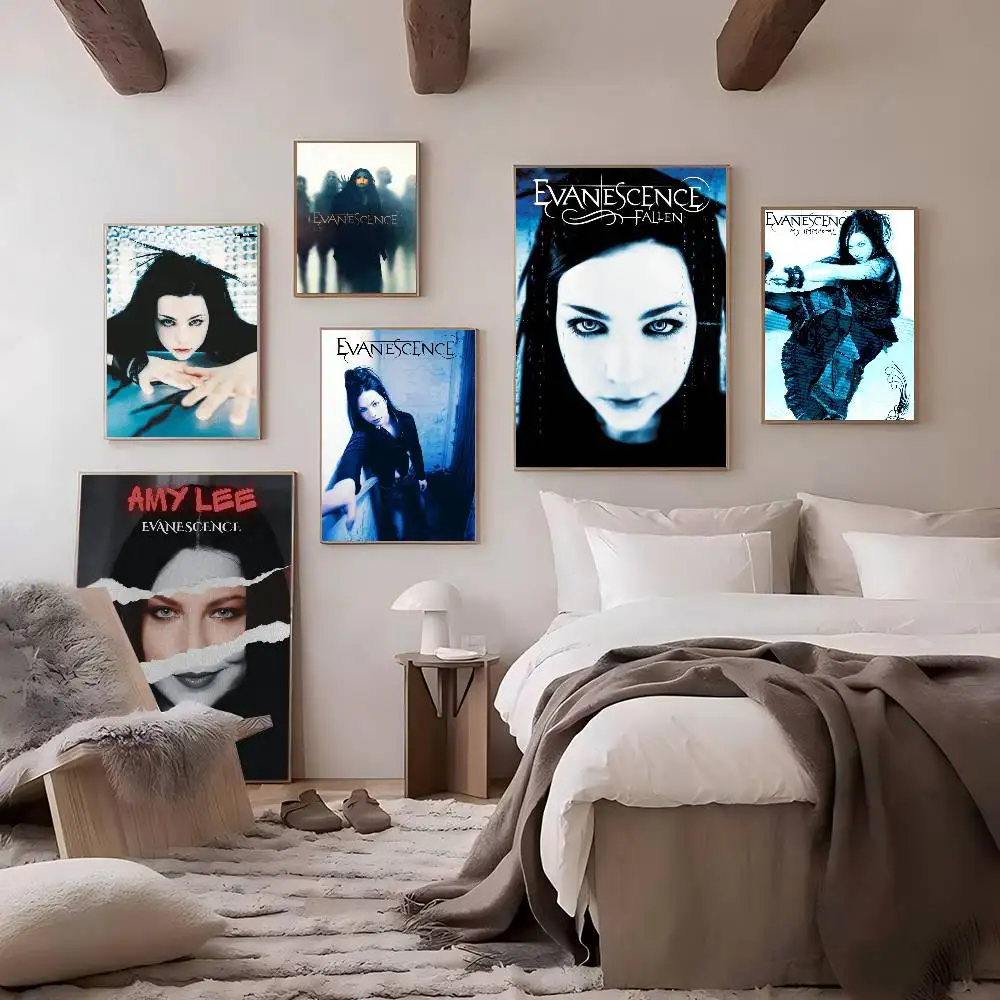 E-Evanescence A-Amy Lee Classic Vintage Posters Vintage Room Home Bar Cafe Decor Nordic Home Decor