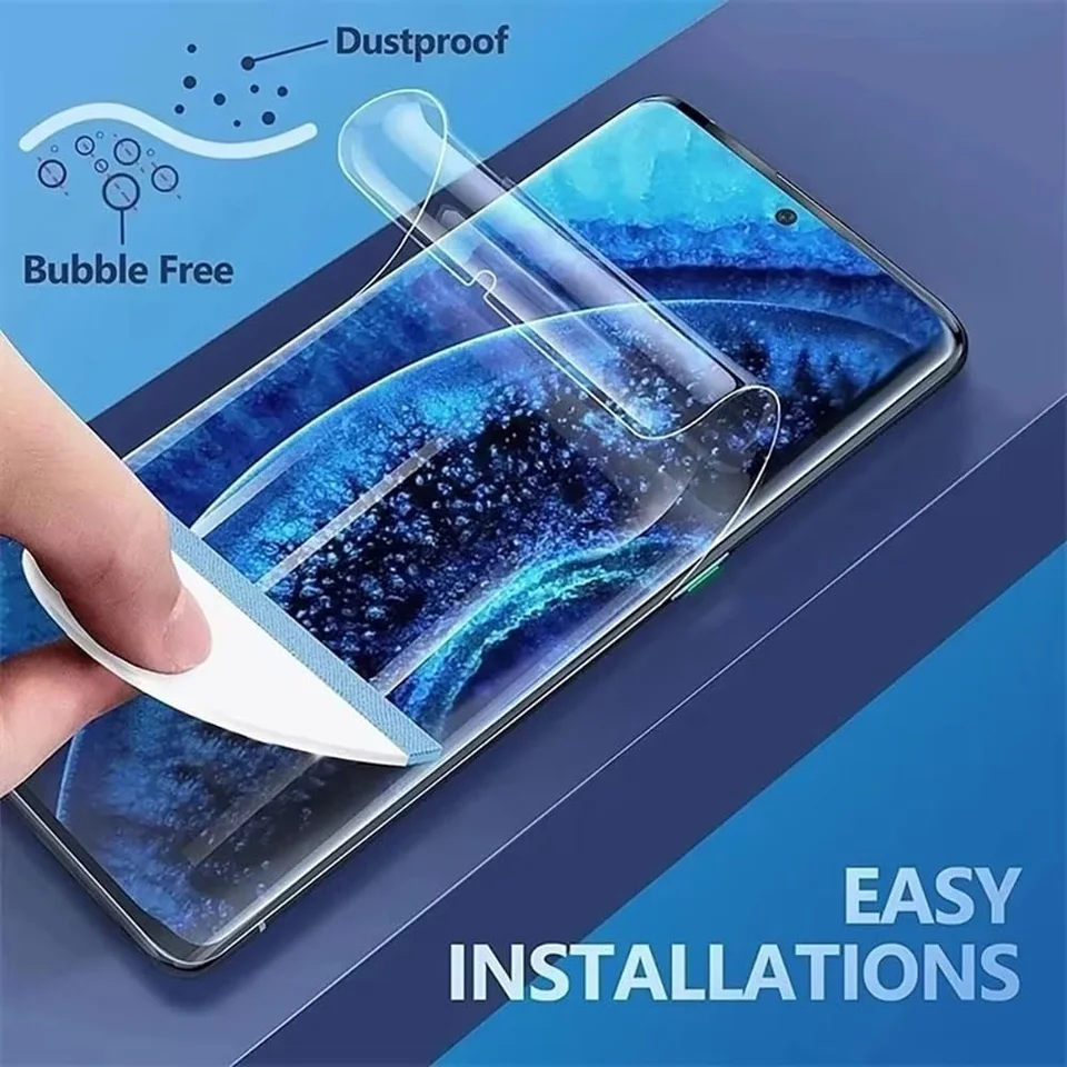 4 piezas de película de hidrogel de cobertura completa para Samsung Galaxy S23 S10 S20 S21 S22 S24 Ultra Plus FE A14 A23 A34 A54 2